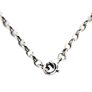 2mm loop sterling silver necklace